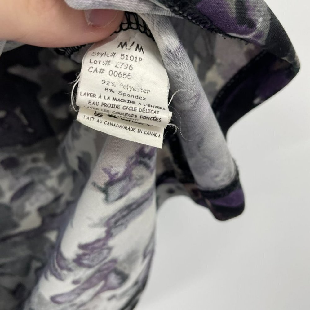 Reitmans petites tiered purple  sleeveless blouse - Picture 7 of 9